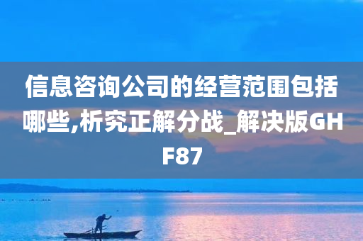 信息咨询公司的经营范围包括哪些,析究正解分战_解决版GHF87