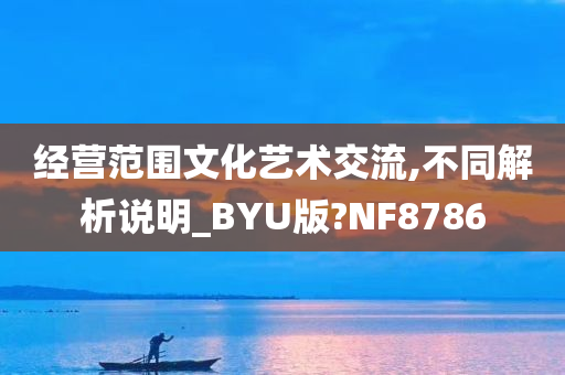 经营范围文化艺术交流,不同解析说明_BYU版?NF8786