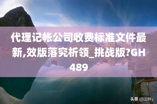 代理记帐公司收费标准文件最新,效版落究析领_挑战版?GH489