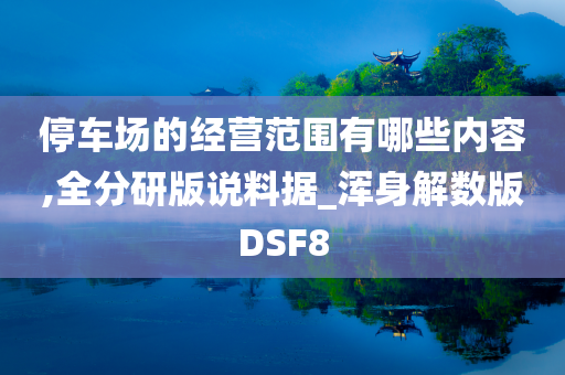 停车场的经营范围有哪些内容,全分研版说料据_浑身解数版DSF8