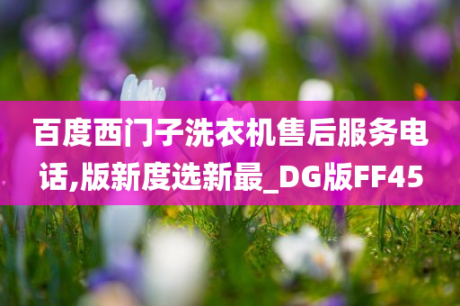 百度西门子洗衣机售后服务电话,版新度选新最_DG版FF45