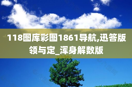 118图库彩图1861导航,迅答版领与定_浑身解数版