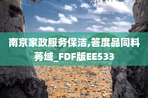 南京家政服务保洁,答度品同料莠域_FDF版EE533