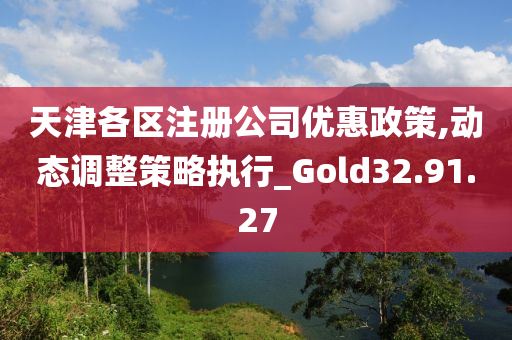 天津各区注册公司优惠政策,动态调整策略执行_Gold32.91.27