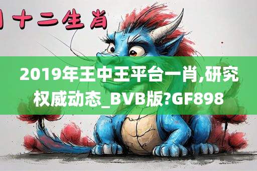 2019年王中王平台一肖,研究权威动态_BVB版?GF898