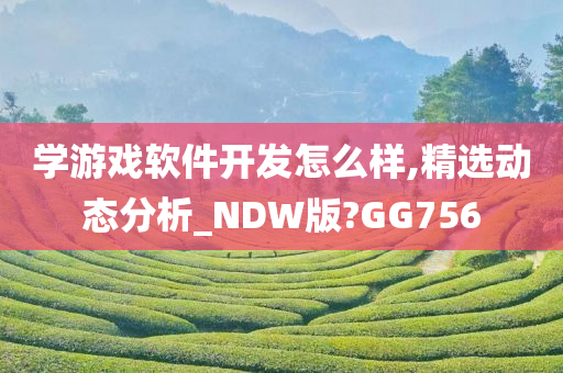 学游戏软件开发怎么样,精选动态分析_NDW版?GG756