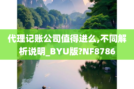 代理记账公司值得进么,不同解析说明_BYU版?NF8786