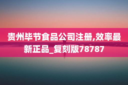 贵州毕节食品公司注册,效率最新正品_复刻版78787