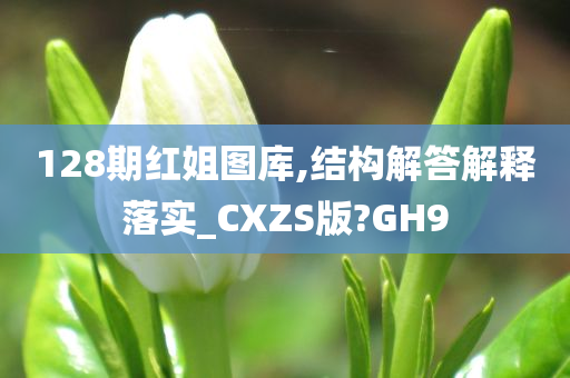 128期红姐图库,结构解答解释落实_CXZS版?GH9