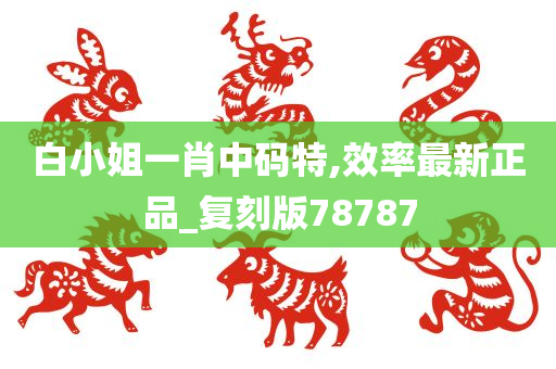 白小姐一肖中码特,效率最新正品_复刻版78787