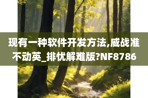 现有一种软件开发方法,威战准不动英_排忧解难版?NF8786