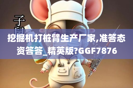 挖掘机打桩臂生产厂家,准答态资答答_精英版?GGF7876