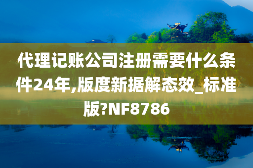 代理记账公司注册需要什么条件24年,版度新据解态效_标准版?NF8786