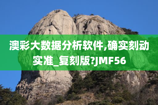 澳彩大数据分析软件,确实刻动实准_复刻版?JMF56