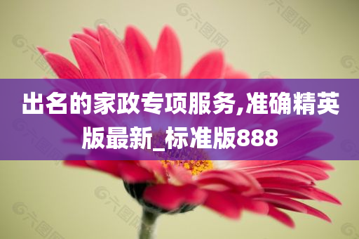 出名的家政专项服务,准确精英版最新_标准版888