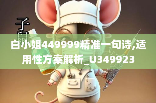 白小姐449999精准一句诗,适用性方案解析_U349923