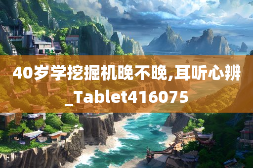 40岁学挖掘机晚不晚,耳听心辨_Tablet416075