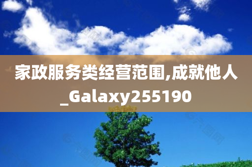 家政服务类经营范围,成就他人_Galaxy255190