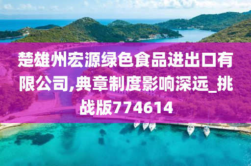 楚雄州宏源绿色食品进出口有限公司,典章制度影响深远_挑战版774614