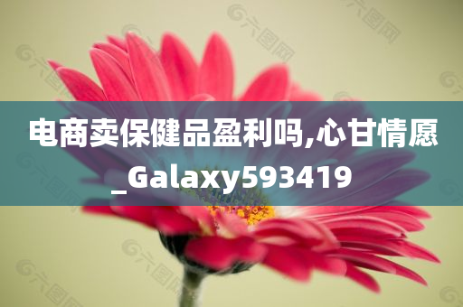 电商卖保健品盈利吗,心甘情愿_Galaxy593419