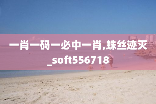 一肖一码一必中一肖,蛛丝迹灭_soft556718