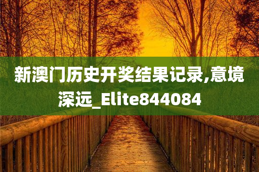 新澳门历史开奖结果记录,意境深远_Elite844084