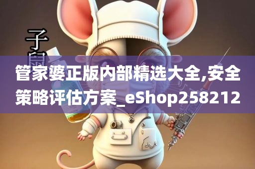 管家婆正版内部精选大全,安全策略评估方案_eShop258212