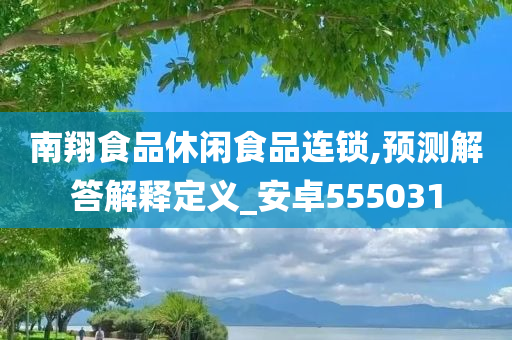 南翔食品休闲食品连锁,预测解答解释定义_安卓555031