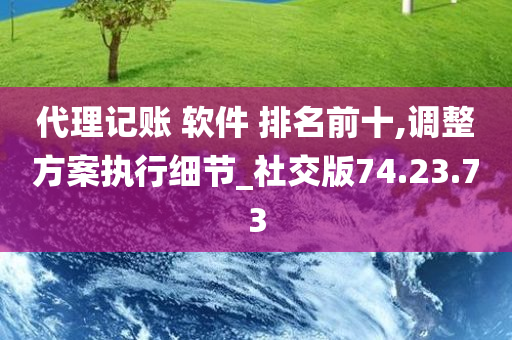 代理记账 软件 排名前十,调整方案执行细节_社交版74.23.73